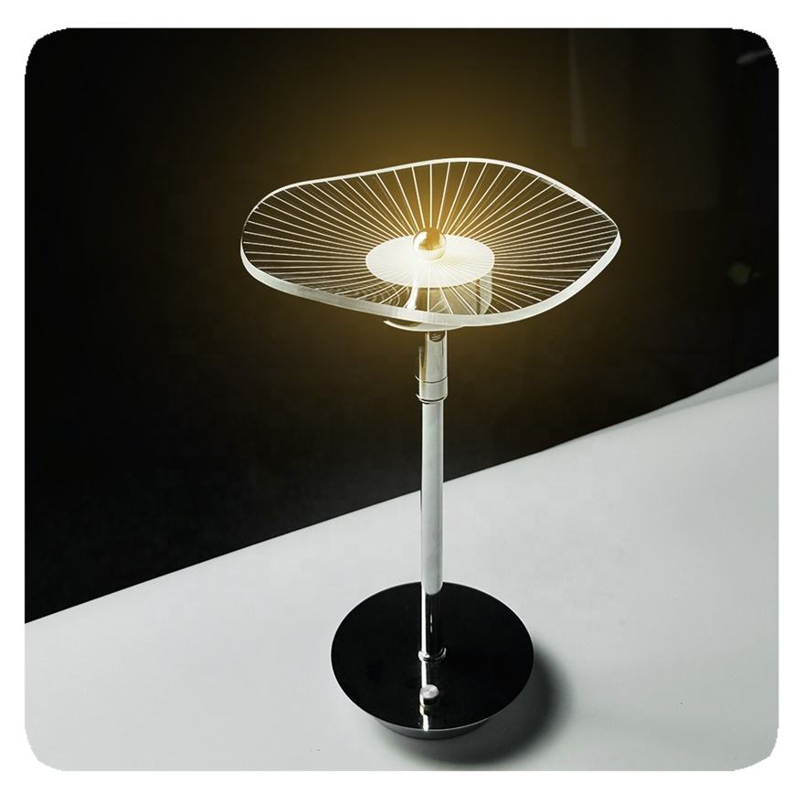 LED Stolní Lampa s Nastavitelným Jasem a Moderním Designem – Černá Železná Lampička do Pracovny 3