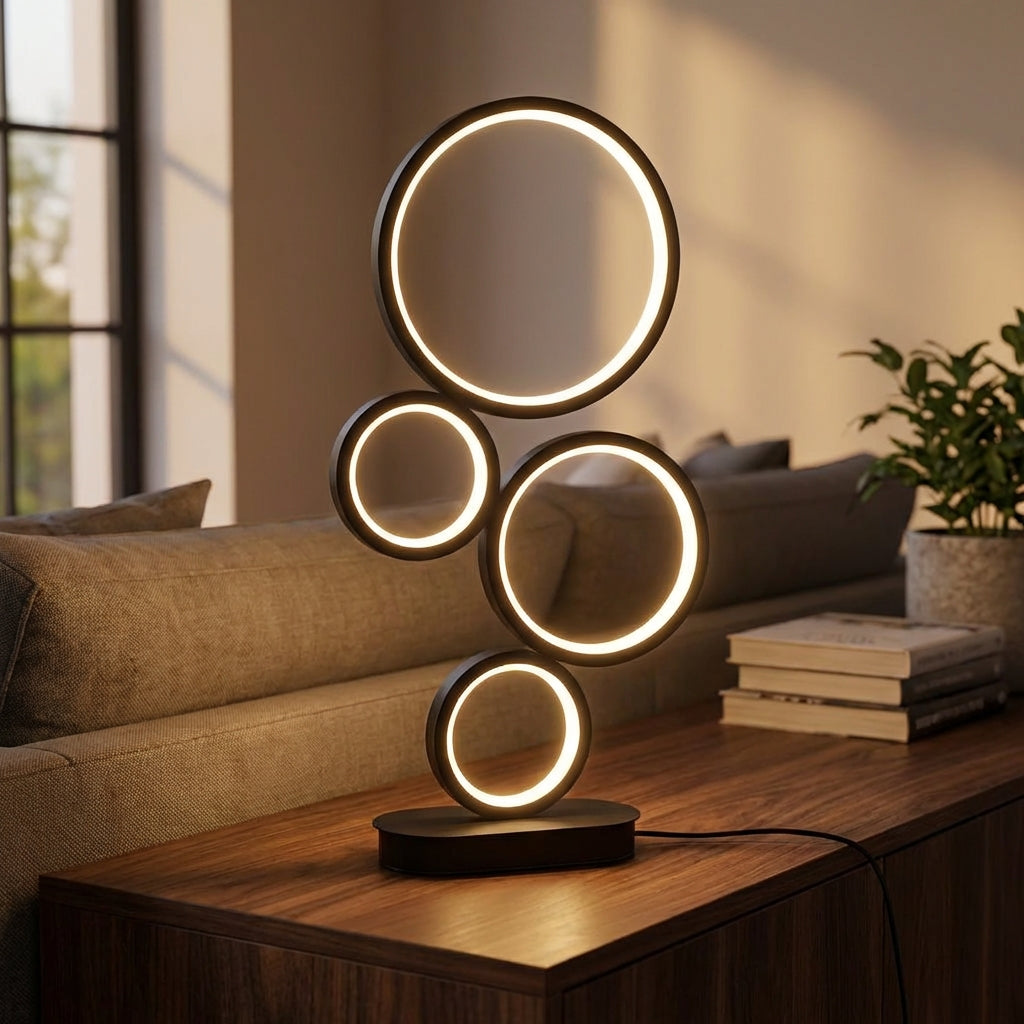LED Stropní Svítidlo s Plynulým Stmíváním – Moderní Akrylový a Hliníkový Design 48cm 1
