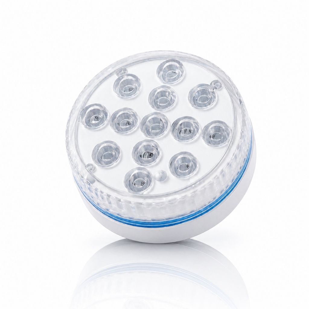 LED světlo do bazénu s dálkovým ovládáním, barevnými režimy a vodotěsným ponorným design 0