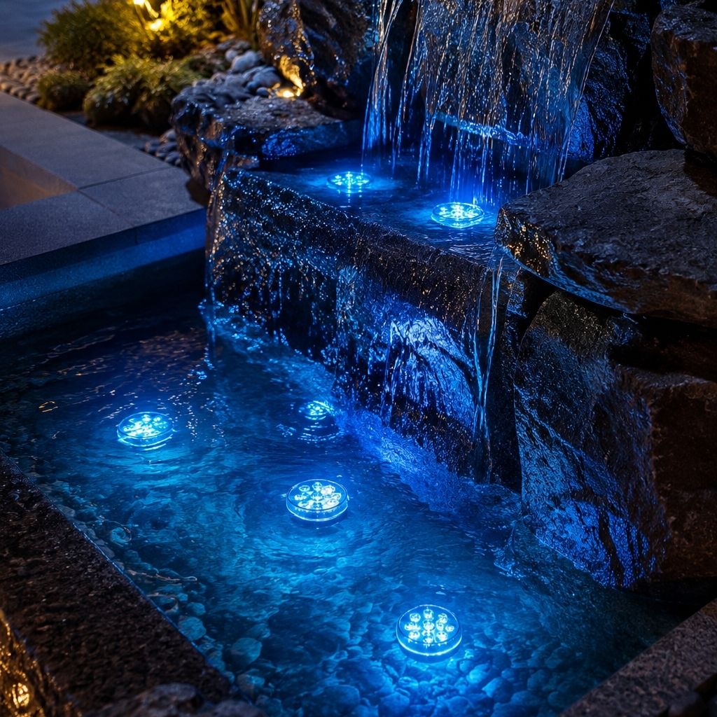 LED světlo do bazénu s dálkovým ovládáním, barevnými režimy a vodotěsným ponorným design 5