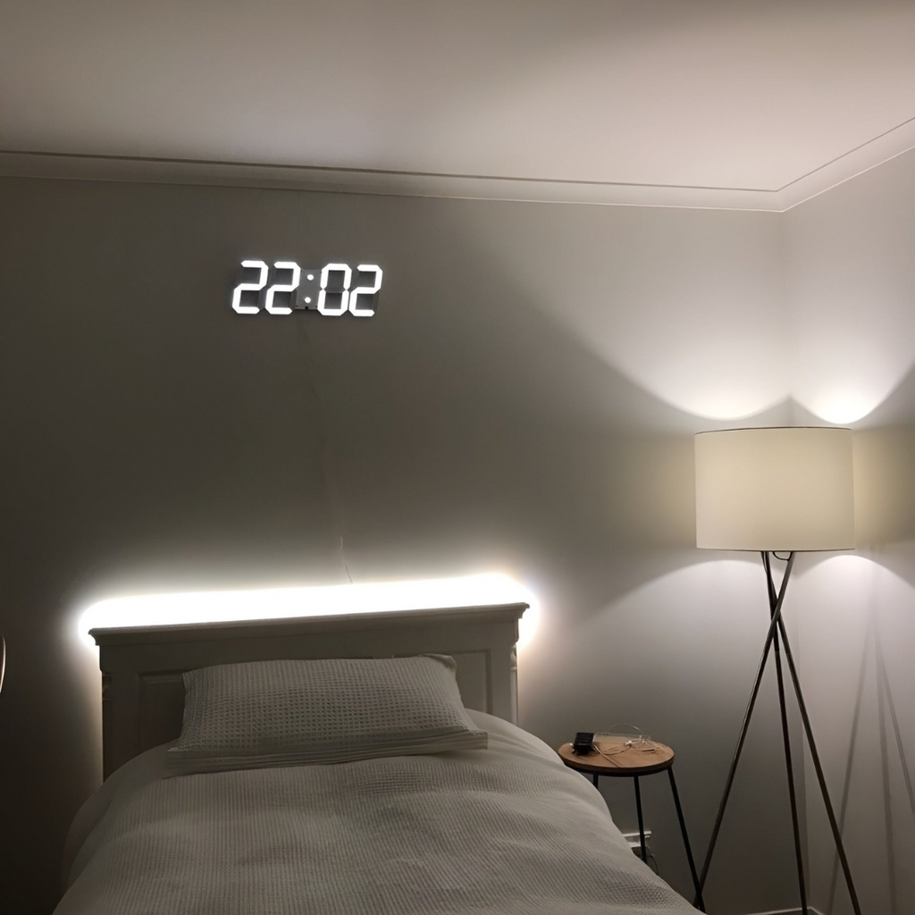 LED hodiny s digitálním designem a trojrozměrnou hloubkou 1