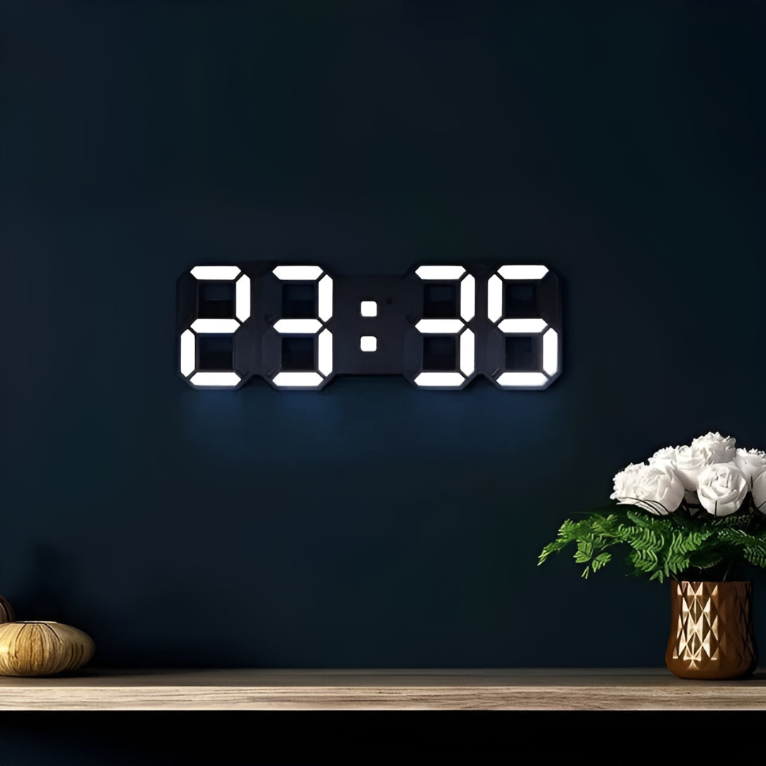 LED hodiny s digitálním designem a trojrozměrnou hloubkou 2