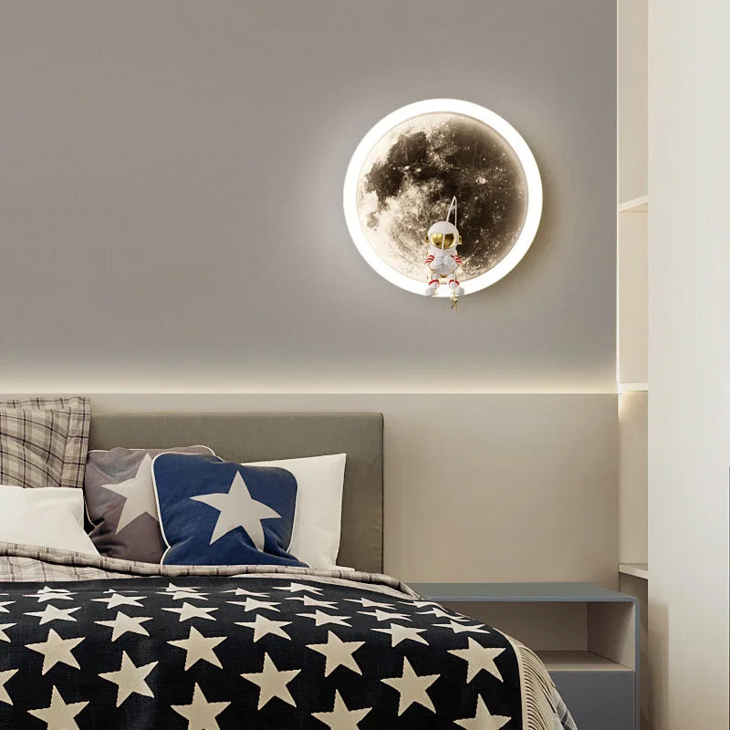 LED nástěnná lampa s efektem měsíčního svitu 4