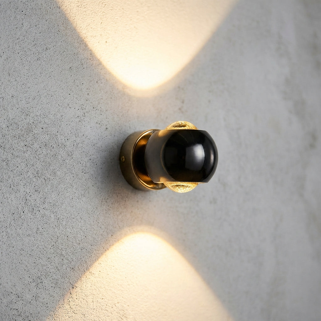 LED nástěnná lampa s nastavitelným kuželem, moderní koupelnová nástěnná lampa z hliníku a skla, teplá bílá barva 1