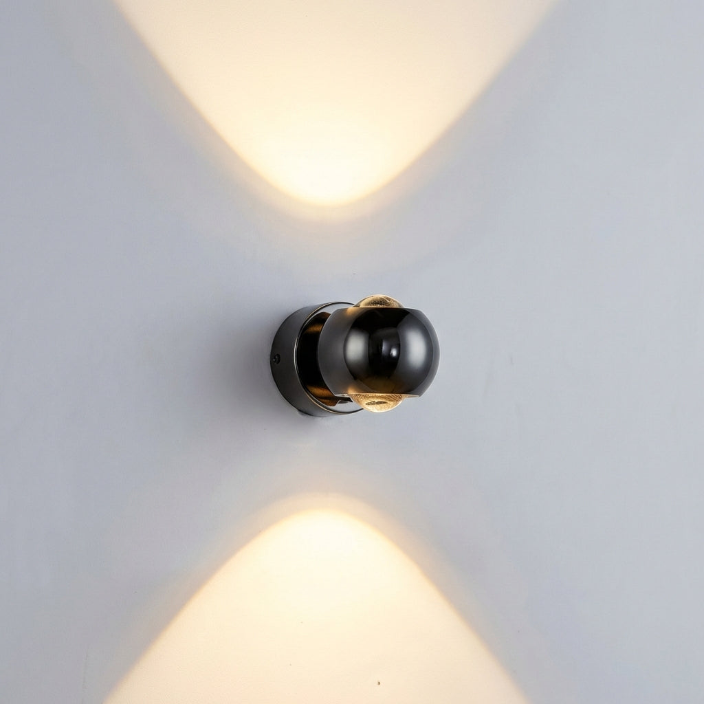 LED nástěnná lampa s nastavitelným kuželem, moderní koupelnová nástěnná lampa z hliníku a skla, teplá bílá barva 2