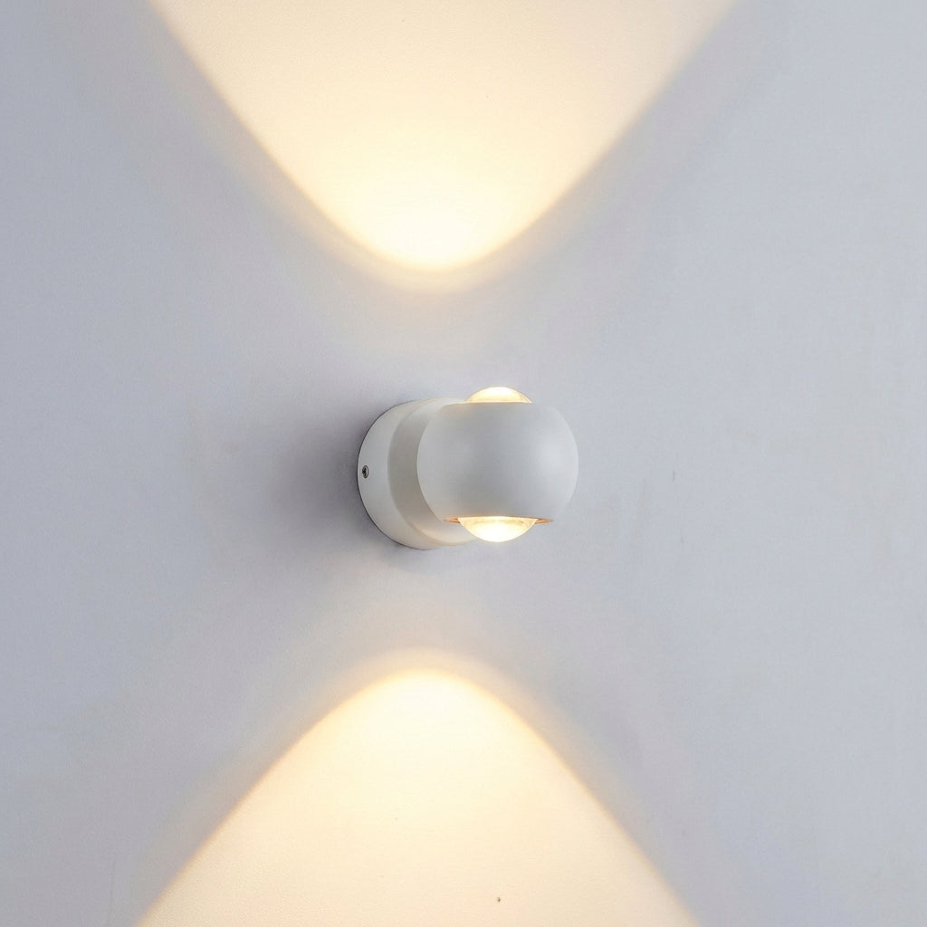 LED nástěnná lampa s nastavitelným kuželem, moderní koupelnová nástěnná lampa z hliníku a skla, teplá bílá barva 4