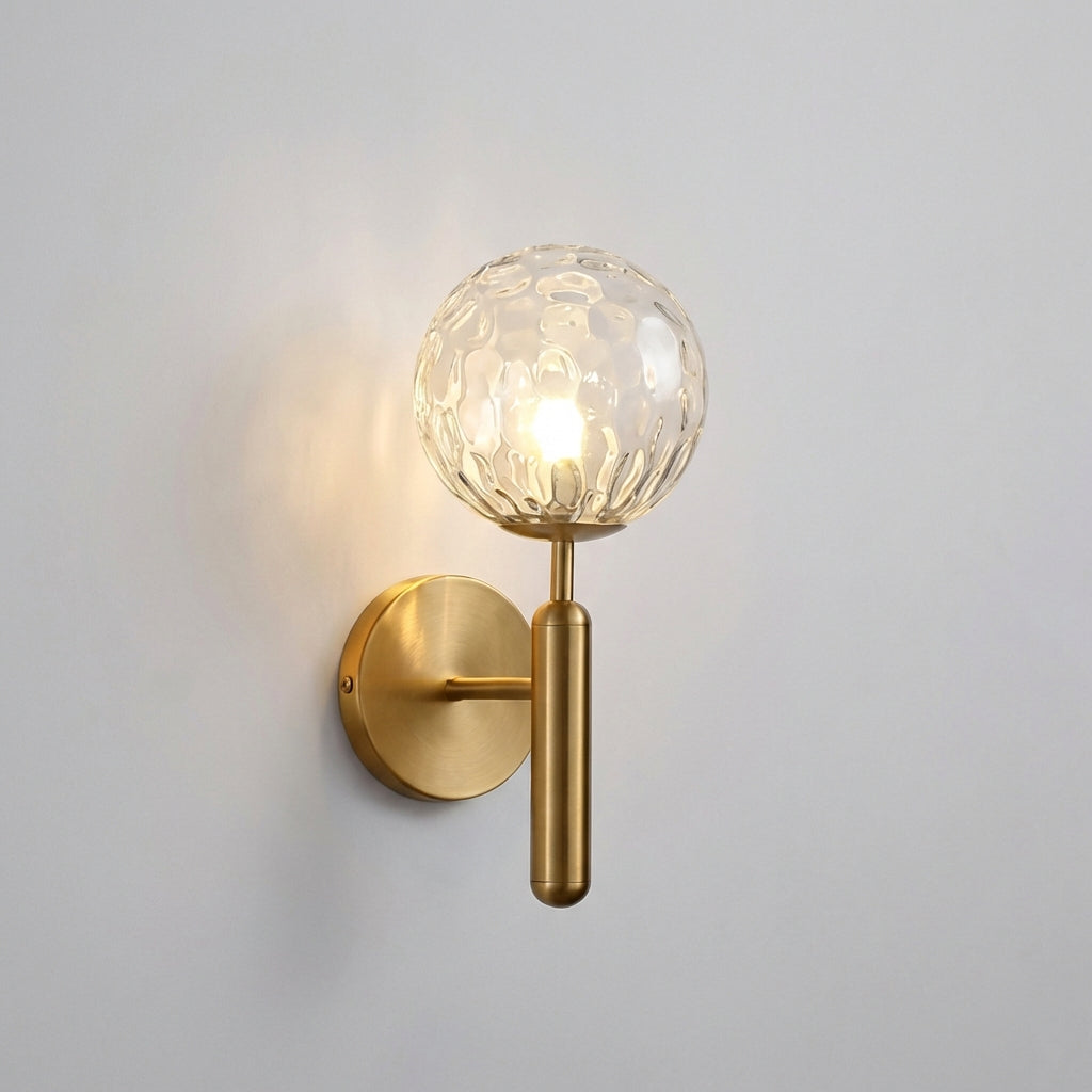 LED nástěnná lampa s ručně vyráběným stínidlem – elegantní kovová povrchová úprava, teplé světlo, zlatá nebo černá 5