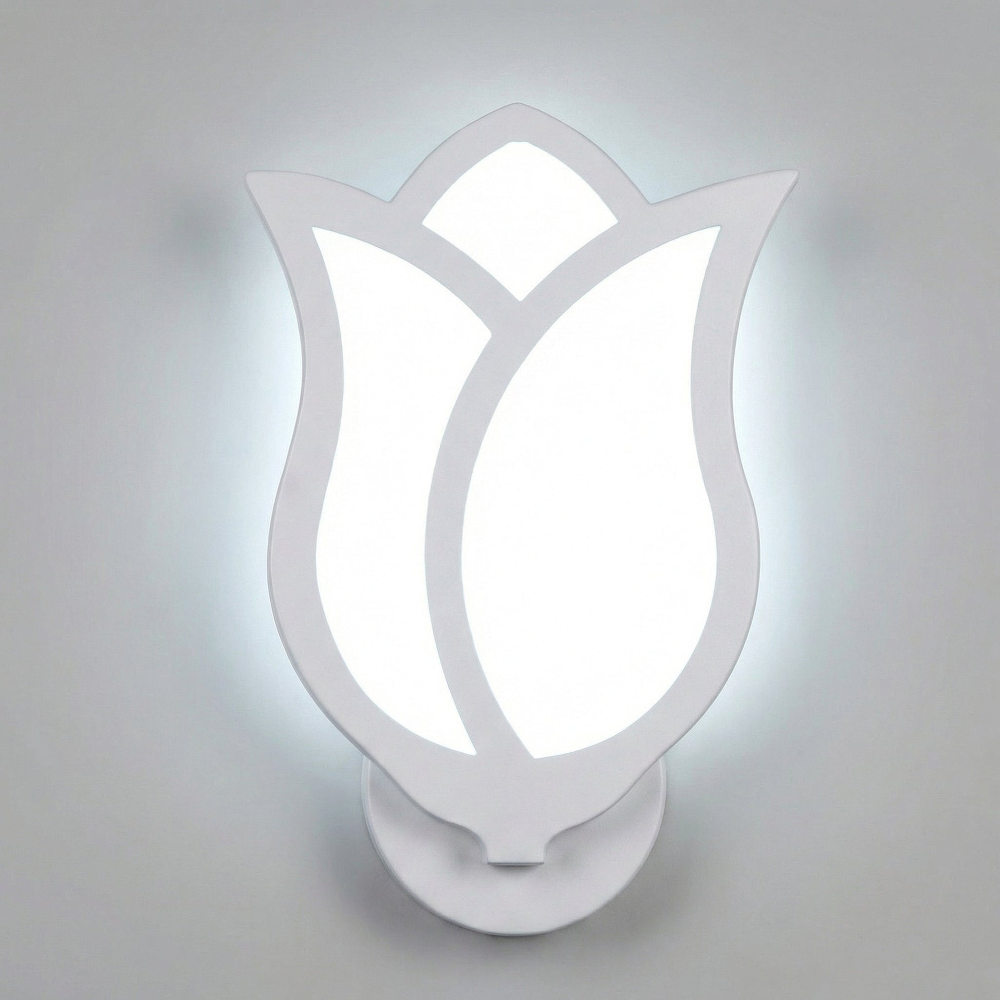 LED nástěnné svítidlo s květinovým vzorem – energeticky úsporný hliník a akryl do ložnice 4