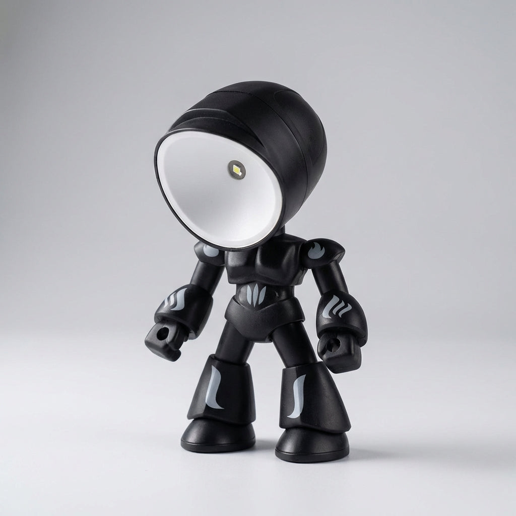 LED noční světlo pro děti s měkkým světlem - stabilní lampa ve tvaru robota do ložnice 0