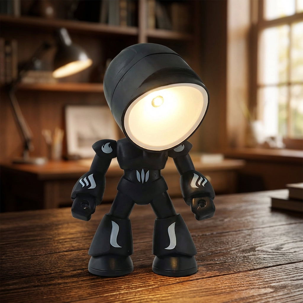 LED noční světlo pro děti s měkkým světlem - stabilní lampa ve tvaru robota do ložnice 1