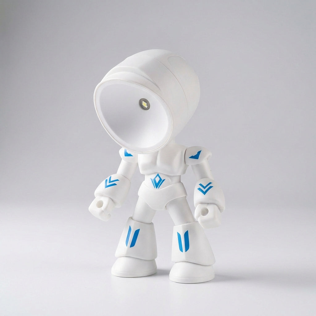 LED noční světlo pro děti s měkkým světlem - stabilní lampa ve tvaru robota do ložnice 6