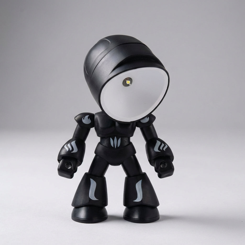 LED noční světlo pro děti s měkkým světlem - stabilní lampa ve tvaru robota do ložnice 7