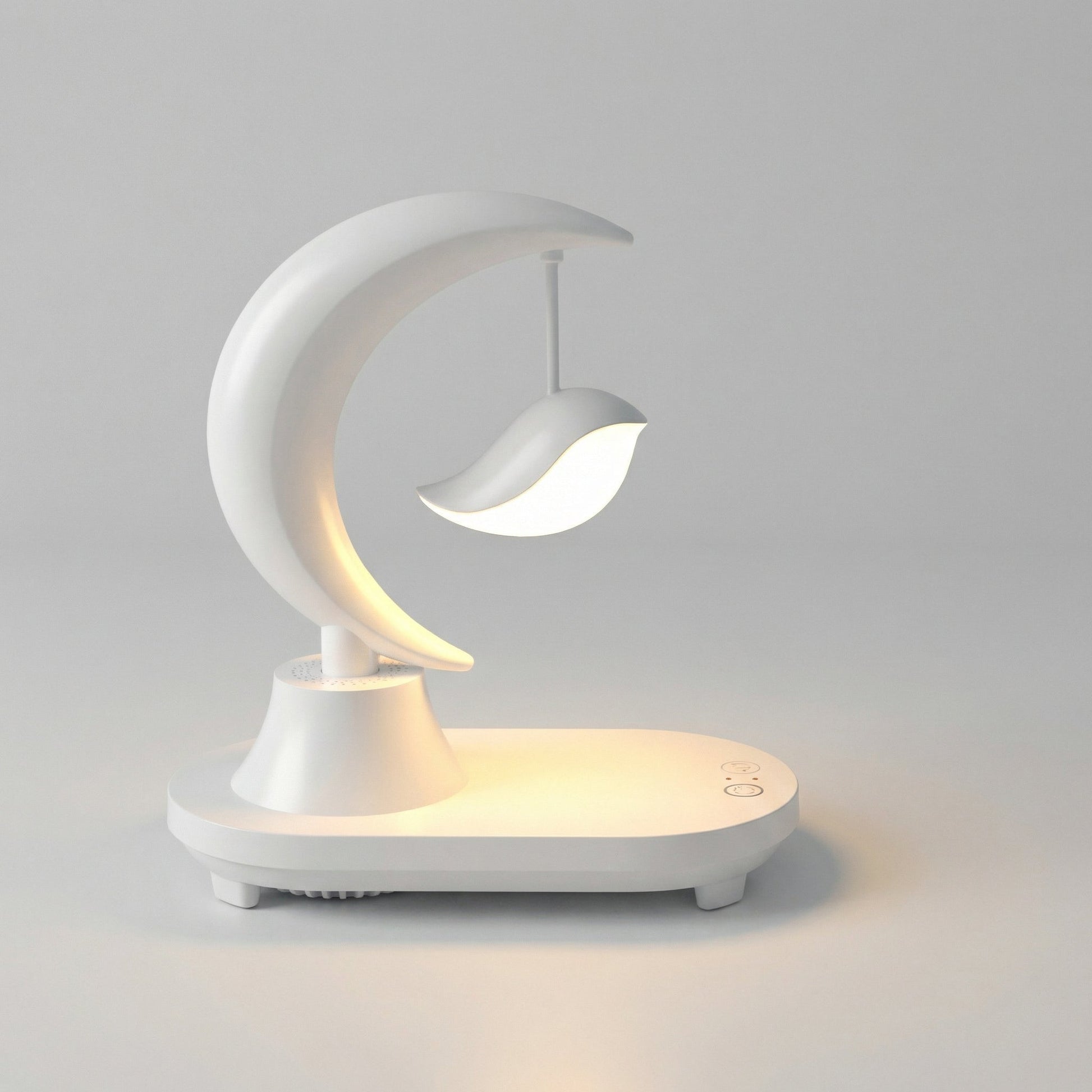 LED noční světlo s Bluetooth a bezdrátovým nabíjením – Kompaktní noční lampička do ložnice s teplým světlem 2