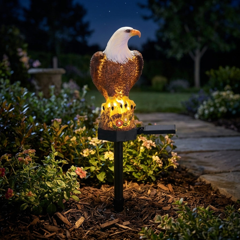 LED solární zahradní lampa se zvířecím vzorem, odolná vůči povětrnostním vlivům, pro venkovní použití, 44 cm 2