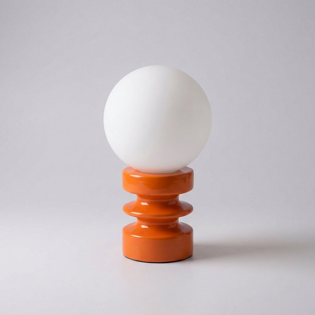 LED stolní lampa s matným stínidlem a dřevěnou základnou – vintage minimalistická stolní lampa do obývacího pokoje 5