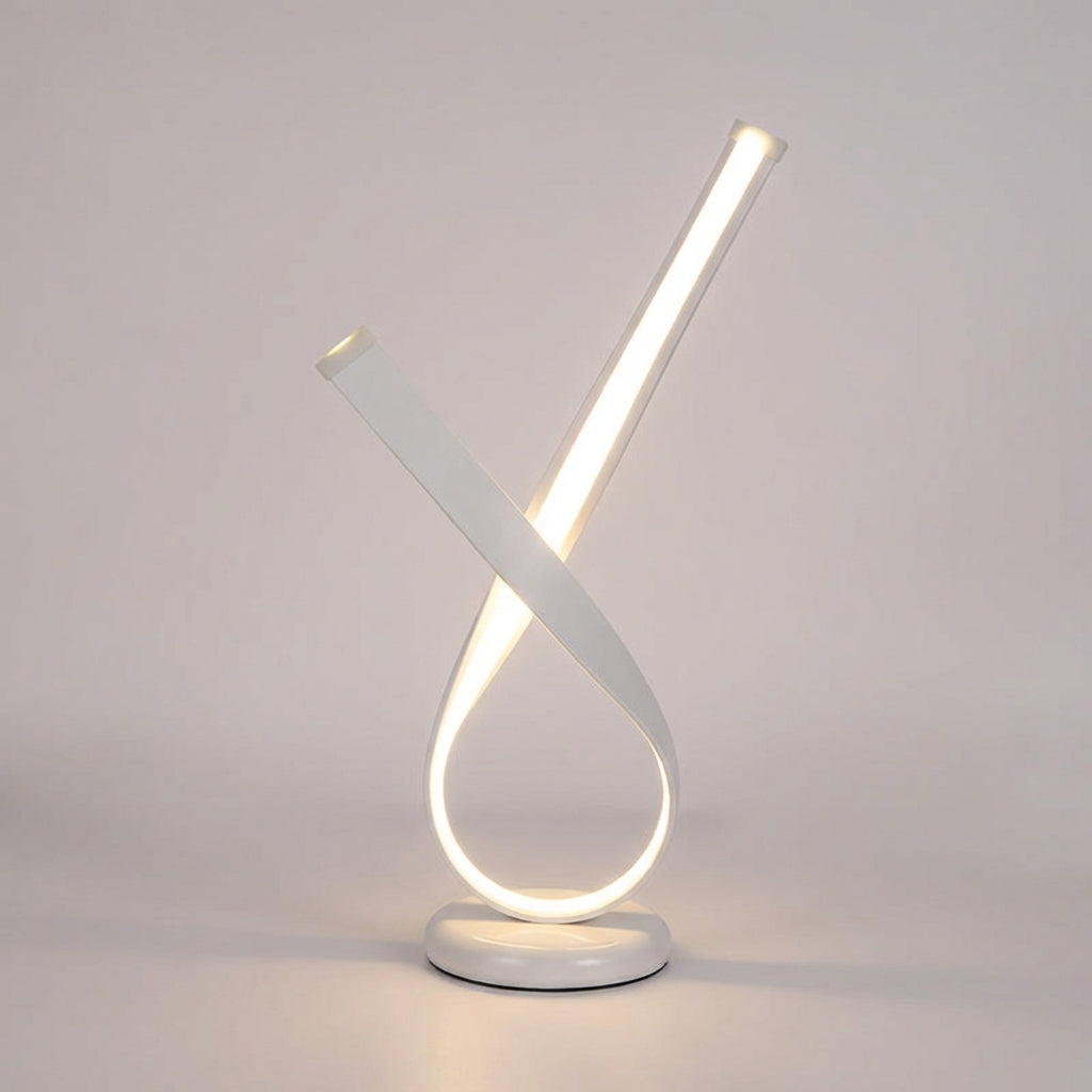 LED stolní lampa s teplým difuzorem – sochařský design z leštěné oceli – kompaktní 30 cm 4