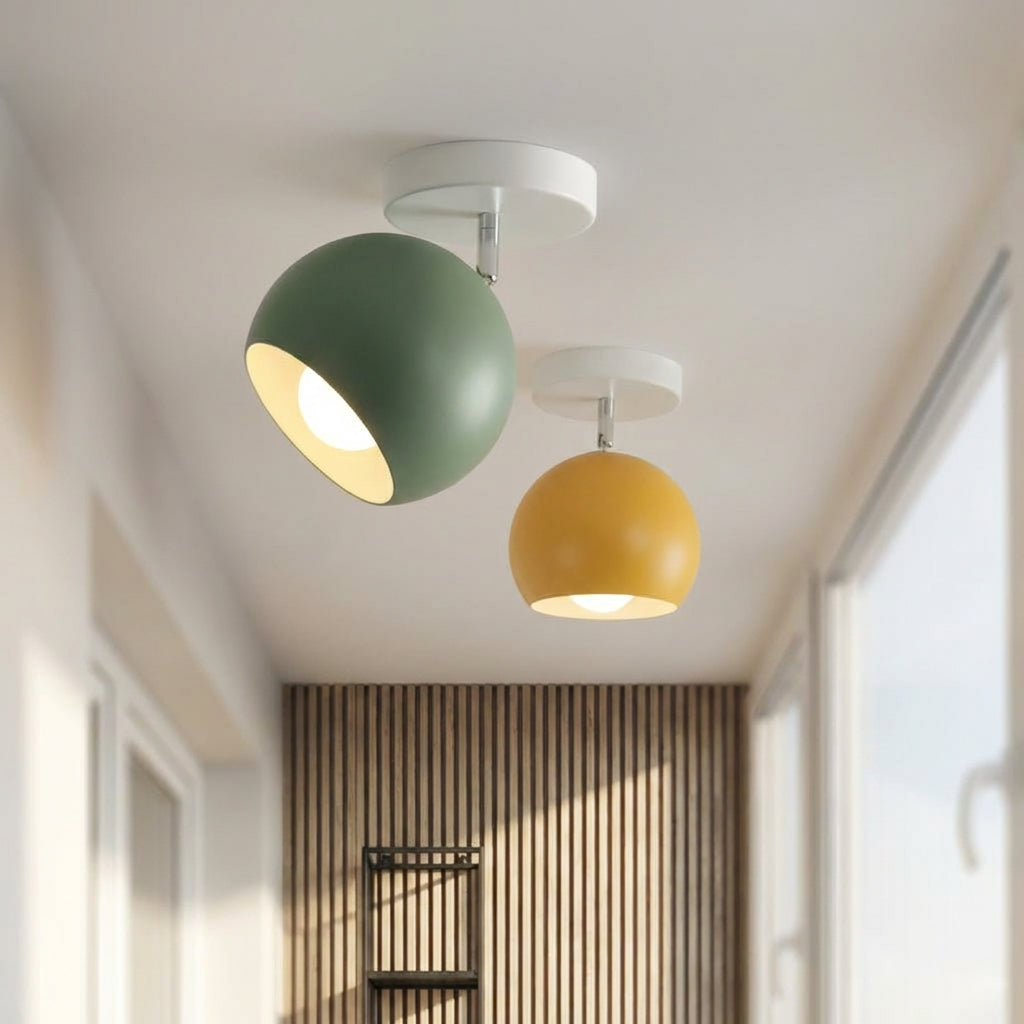 LED stropní svítidlo s kompaktním profilem a kulatou siluetou – moderní svítidlo pro nízké stropy 1