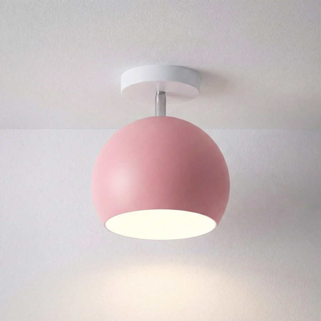 LED stropní svítidlo s kompaktním profilem a kulatou siluetou – moderní svítidlo pro nízké stropy 6