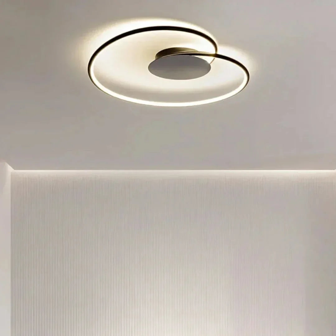 LED stropní svítidlo s kovovou konstrukcí – minimalistický design, teplé světlo, 60 cm 4