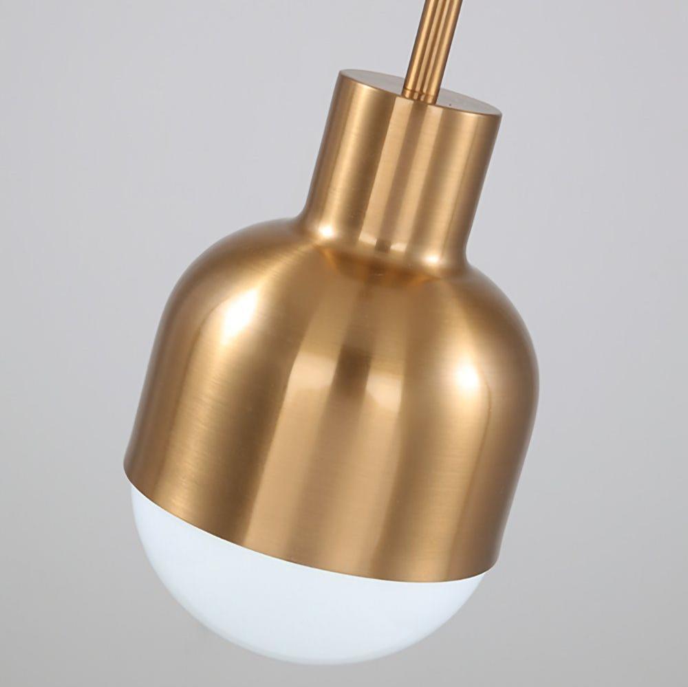 LED závěsná lampa s nastavitelným kabelem a stmívatelností - měděná povrchová úprava, moderní design do obývacího pokoje 5