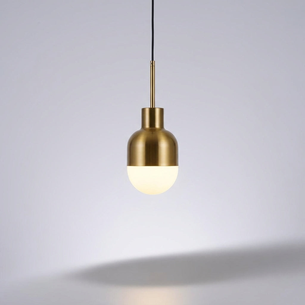 LED závěsná lampa s nastavitelným kabelem a stmívatelností - měděná povrchová úprava, moderní design do obývacího pokoje 7