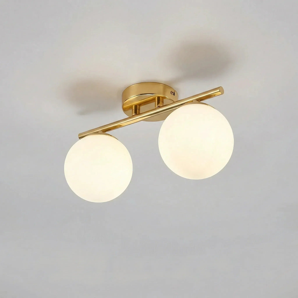 Lampa Sufitowa LED ze Szklaną Kulą – Nowoczesny Minimalistyczny Design do Salonów a Sypialni – Ciepłe Światło 12W 0