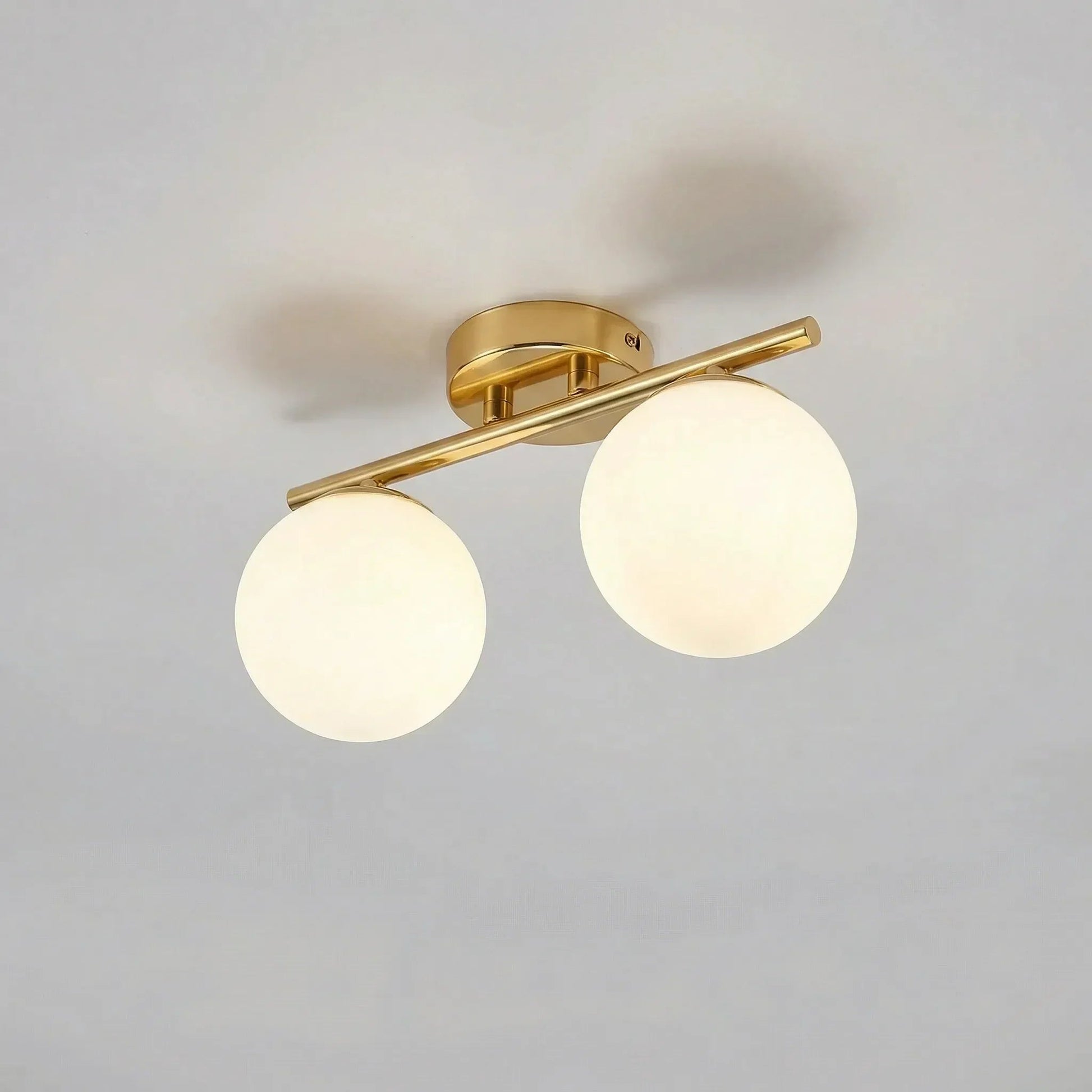 Lampa Sufitowa LED ze Szklaną Kulą – Nowoczesny Minimalistyczny Design do Salonów a Sypialni – Ciepłe Światło 12W 0