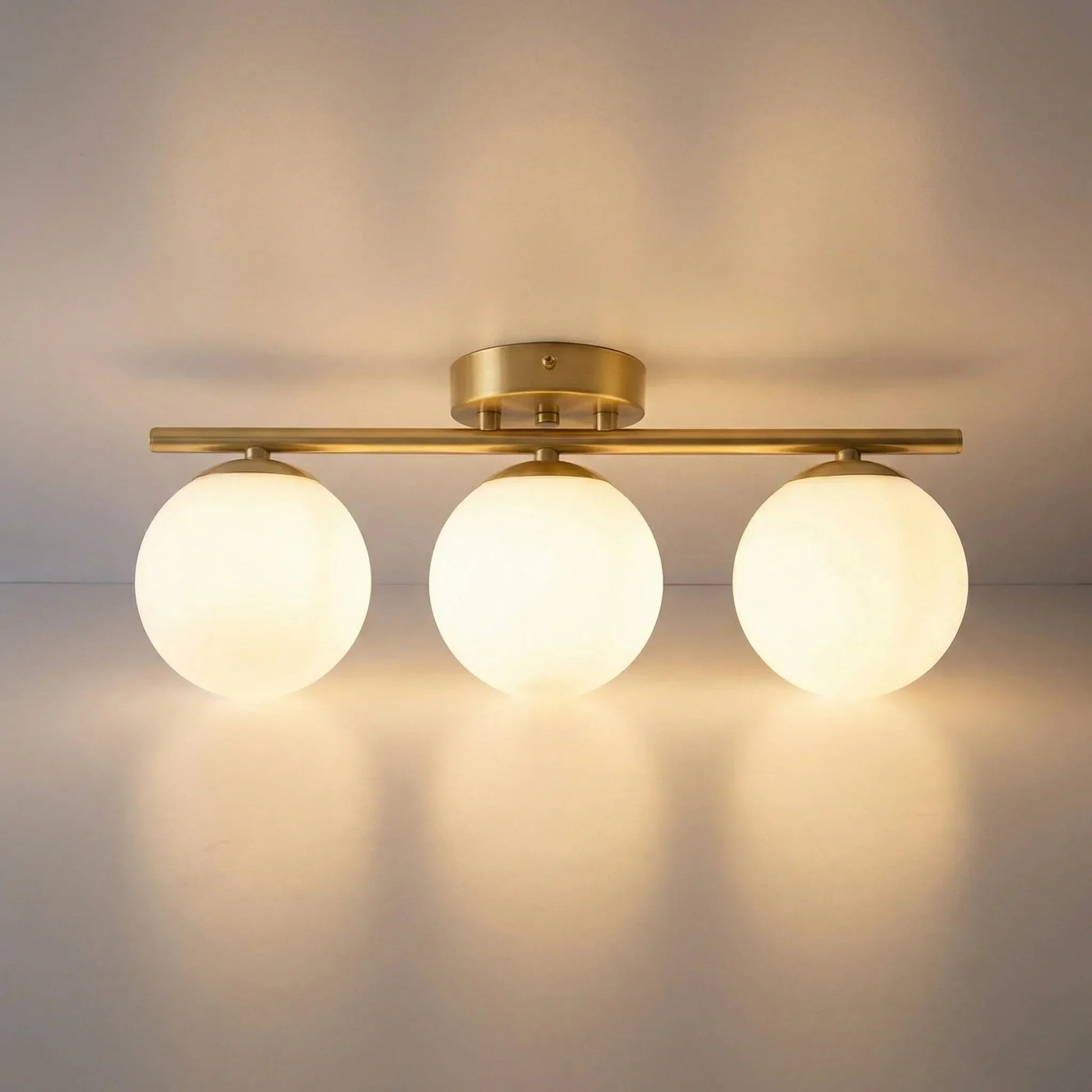 Lampa Sufitowa LED ze Szklaną Kulą – Nowoczesny Minimalistyczny Design do Salonów a Sypialni – Ciepłe Światło 12W 2