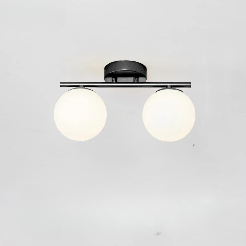 Lampa Sufitowa LED ze Szklaną Kulą – Nowoczesny Minimalistyczny Design do Salonów a Sypialni – Ciepłe Światło 12W 4