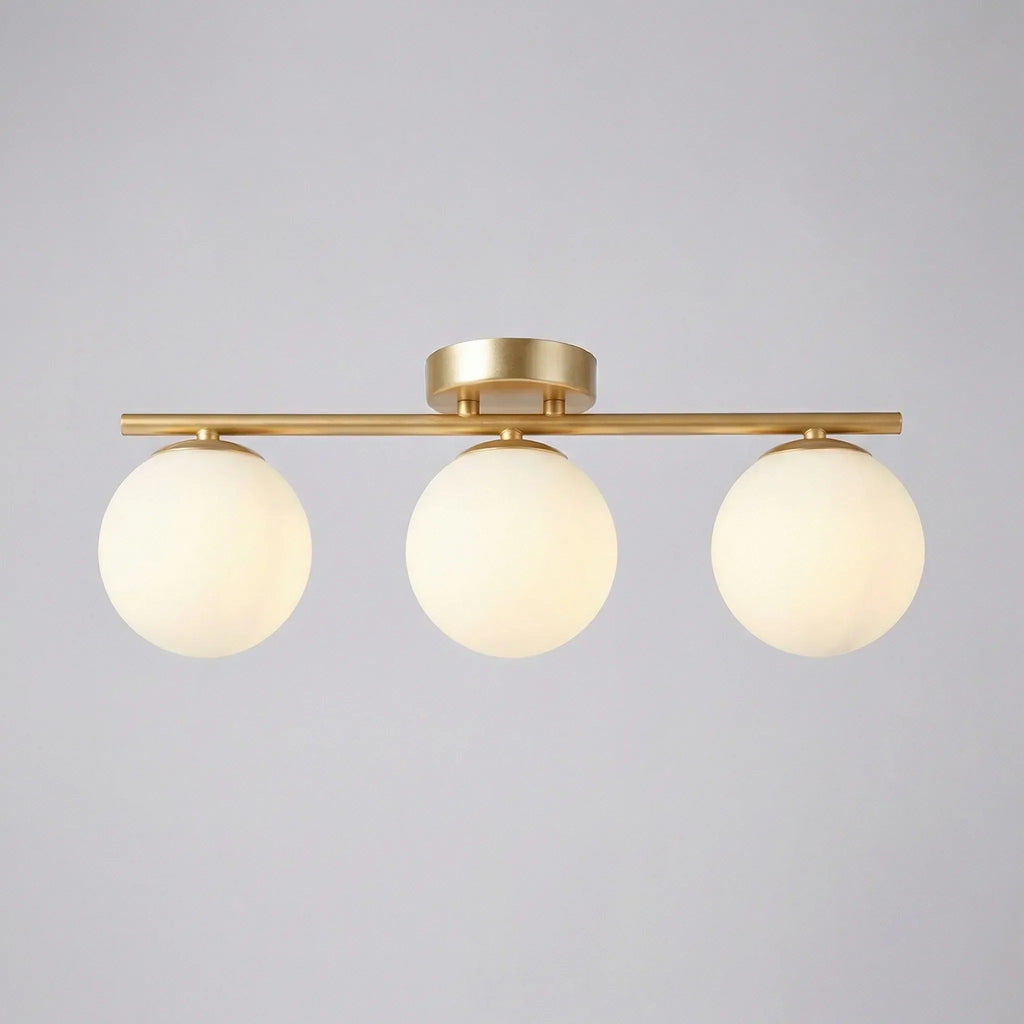 Lampa Sufitowa LED ze Szklaną Kulą – Nowoczesny Minimalistyczny Design do Salonów a Sypialni – Ciepłe Światło 12W 6