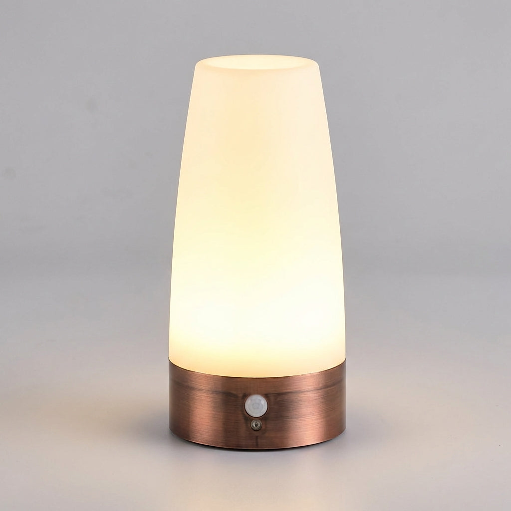 Lampa na Noční Stolek s Pohybovým Senzorem a Teplým LED Světlem – Bezdrátová, Moderní Design 0