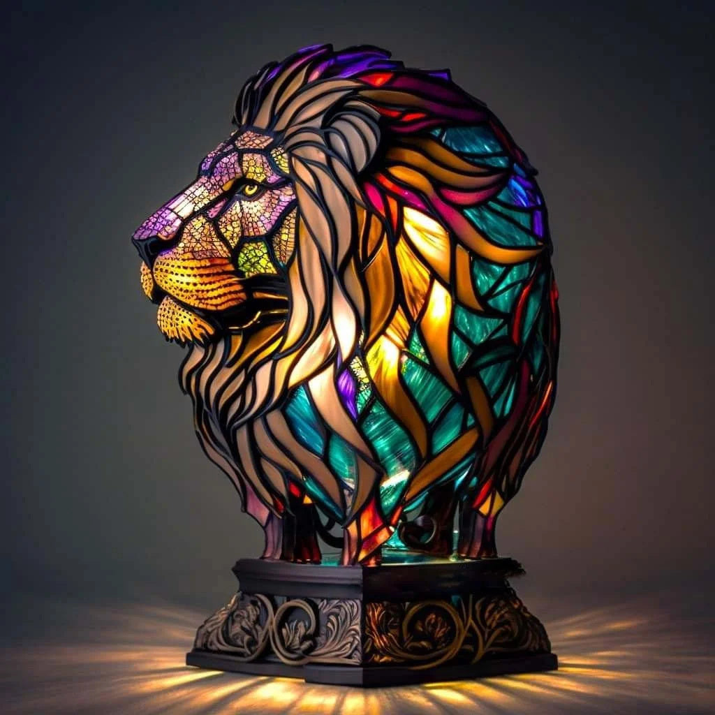 Barevná lampa na noční stolek se zvířecími motivy, multifunkční design, rozměry 22 5