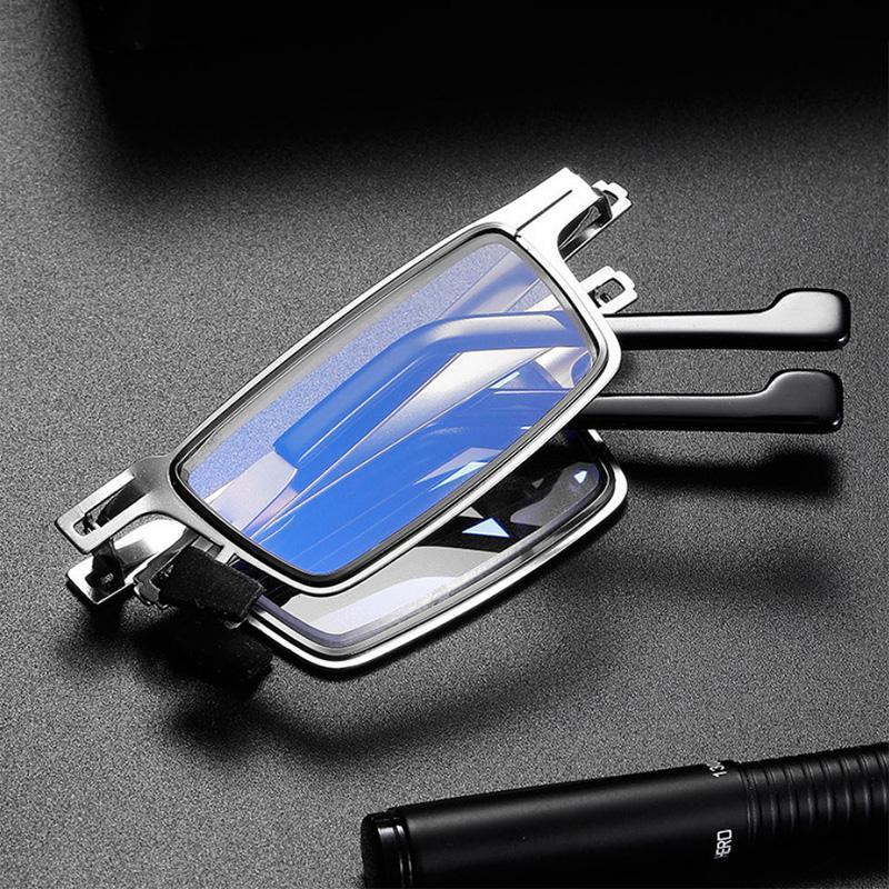 Lehké, skládací brýle na čtení s čočkami blokujícími modré světlo – elegantní titanová konstrukce pro maximální pohodlí 3