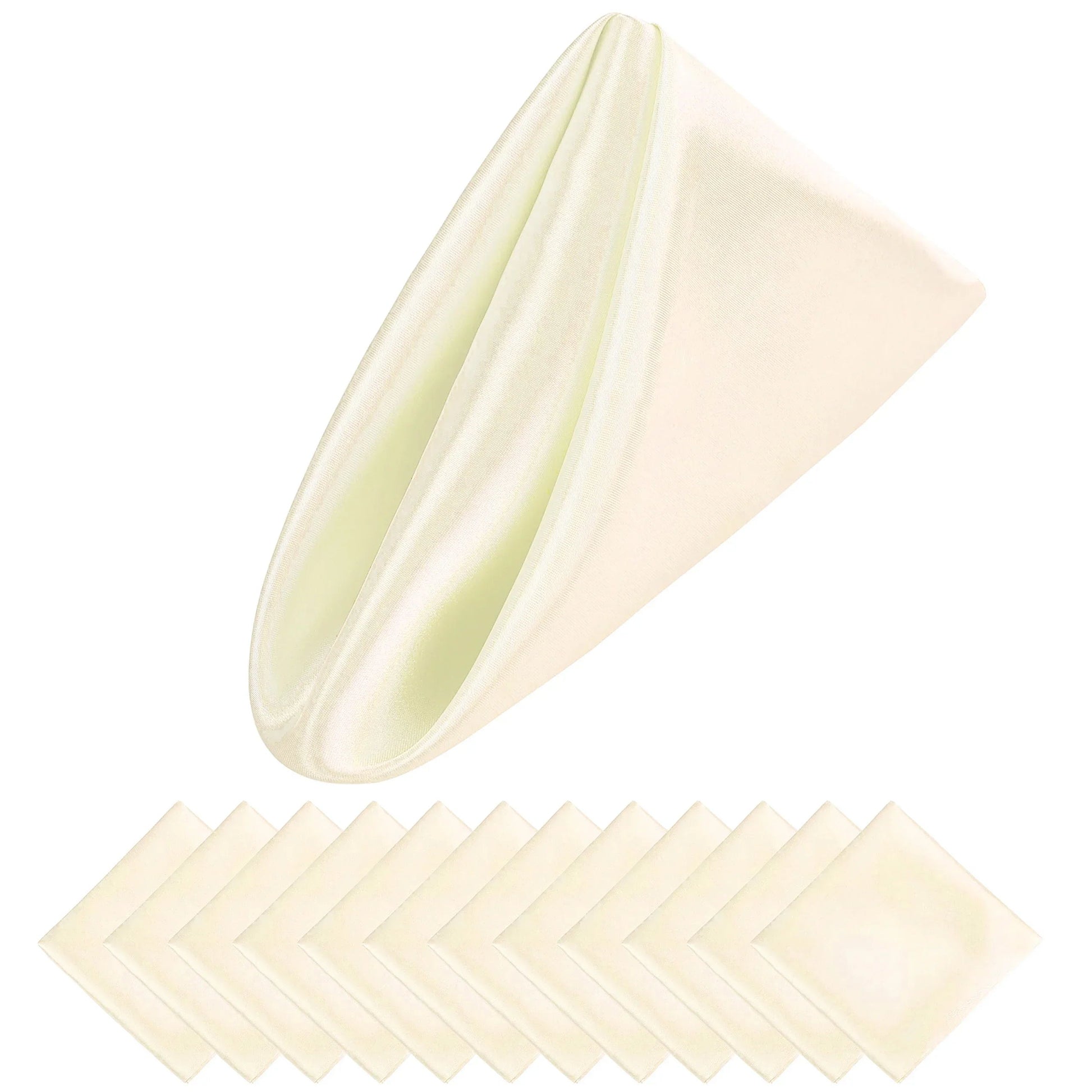 Luxusní saténové vánoční ubrousky 30x30 cm - sada 12 kusů pro elegantní dekoraci stolu 11