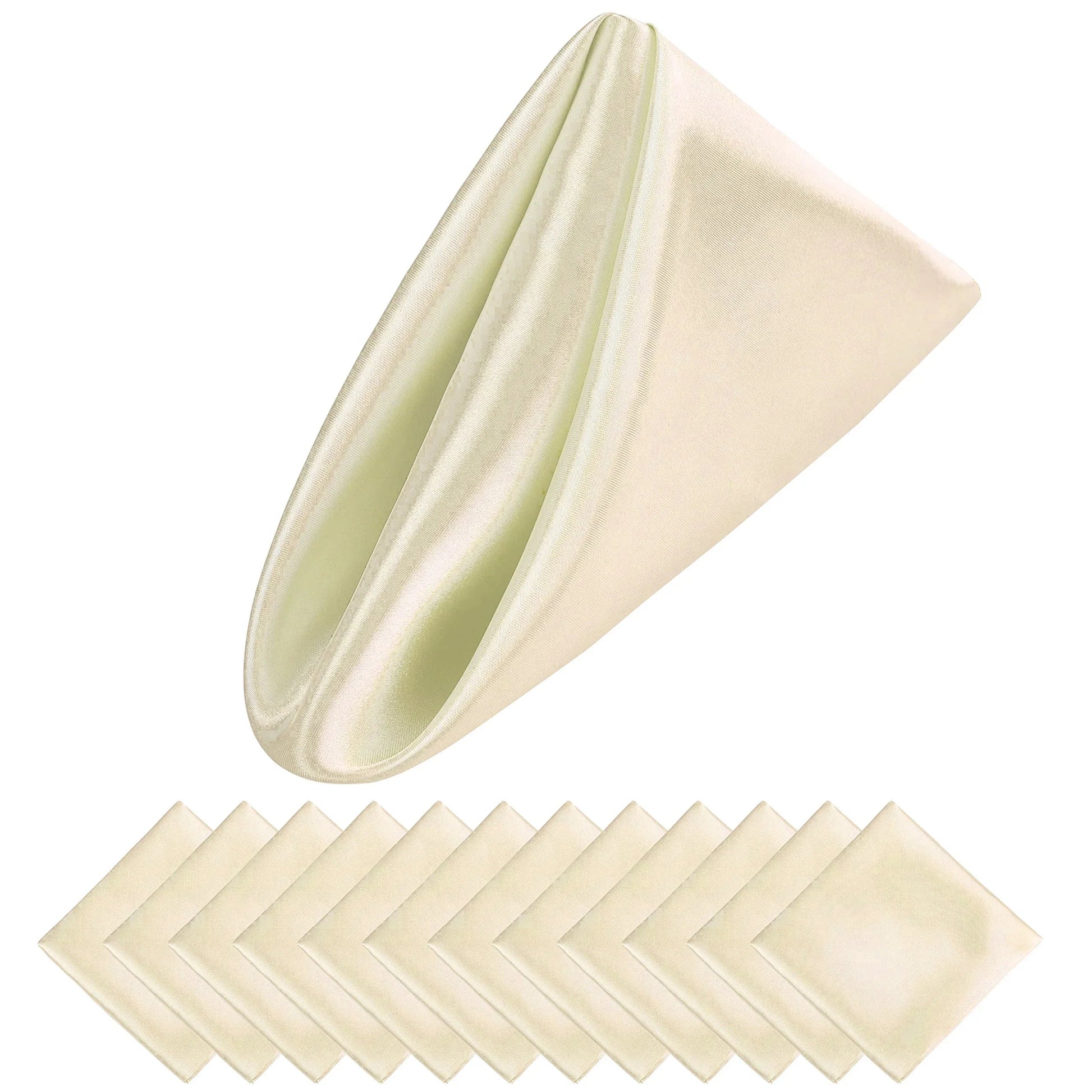 Luxusní saténové vánoční ubrousky 30x30 cm - sada 12 kusů pro elegantní dekoraci stolu 16