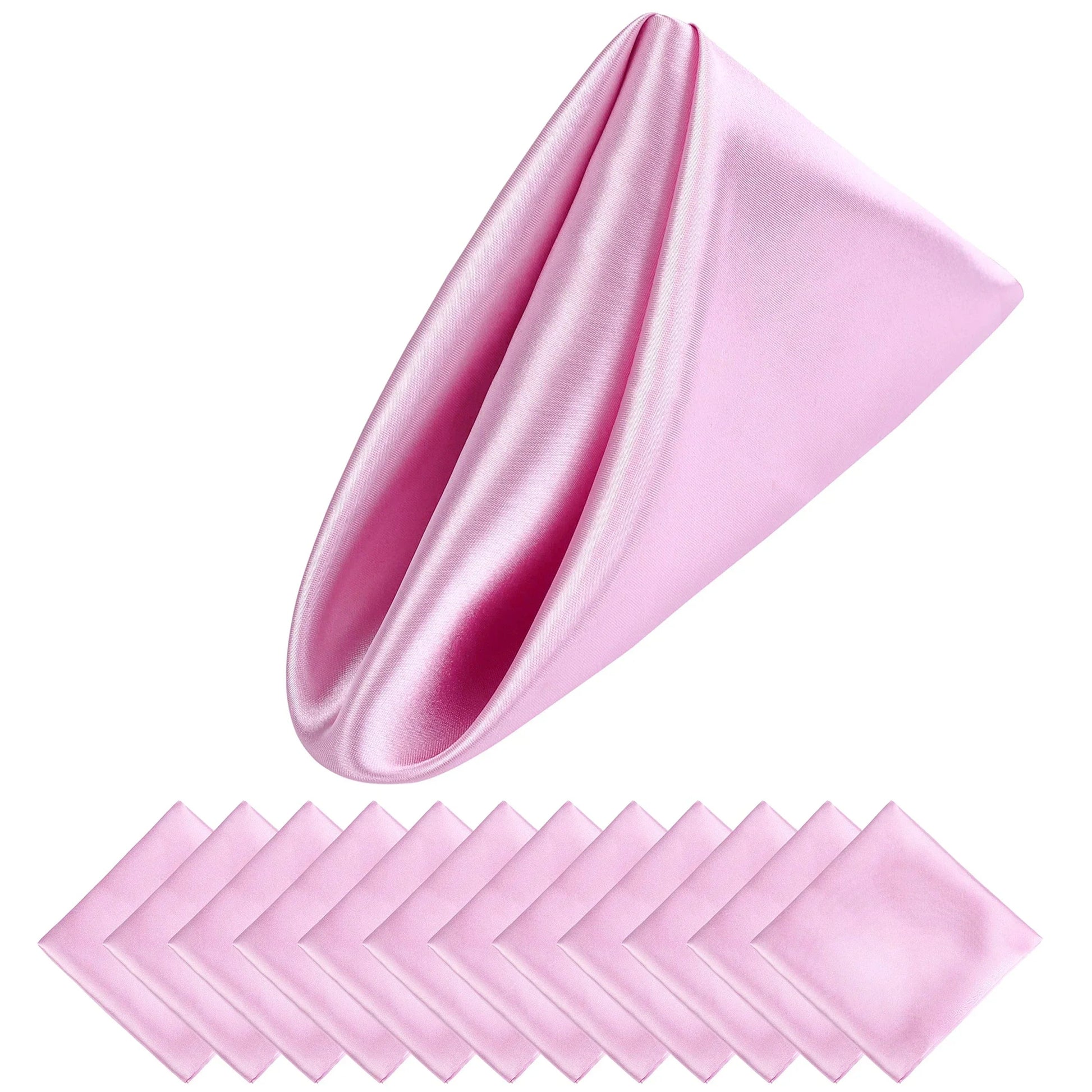 Luxusní saténové vánoční ubrousky 30x30 cm - sada 12 kusů pro elegantní dekoraci stolu 6