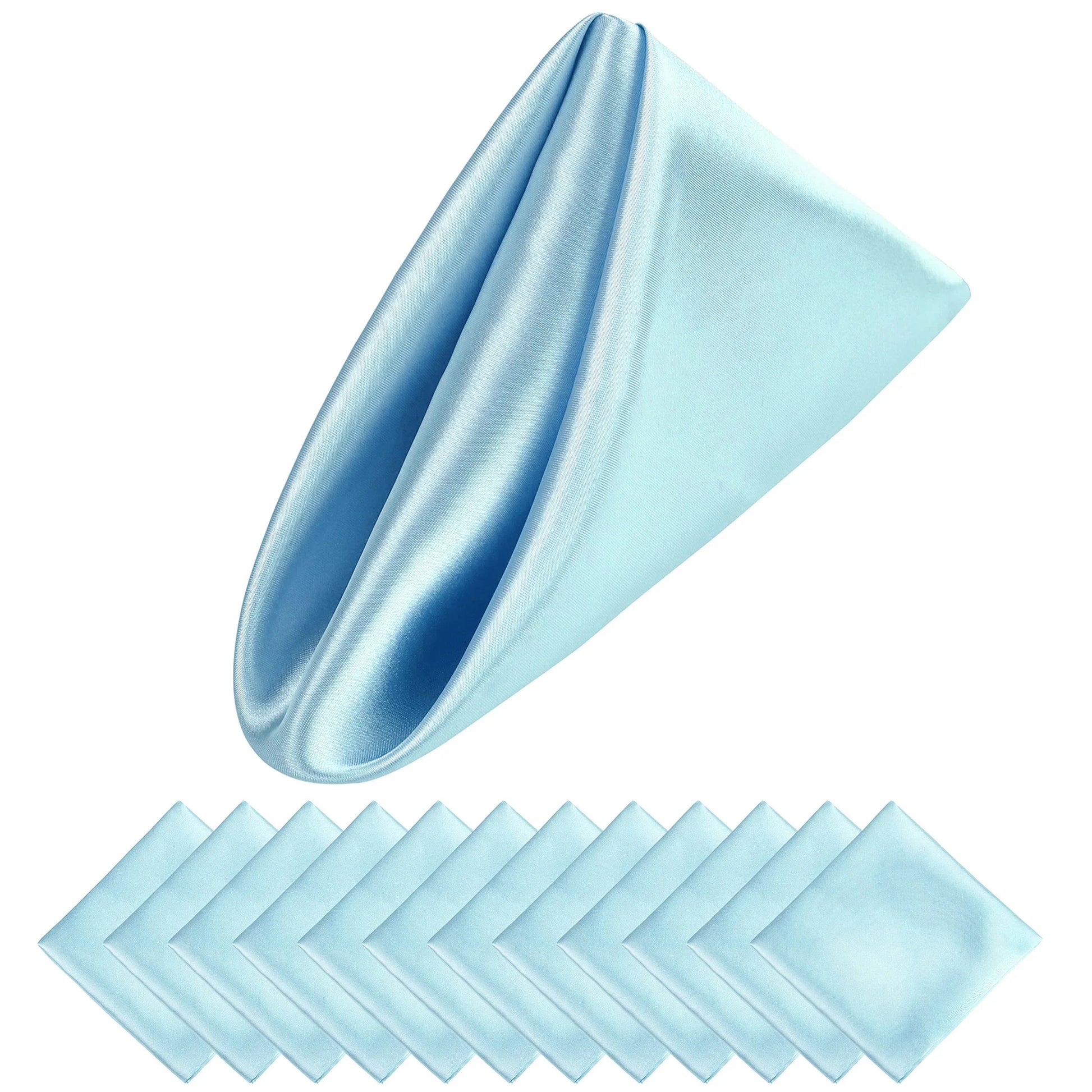 Luxusní saténové vánoční ubrousky 30x30 cm - sada 12 kusů pro elegantní dekoraci stolu 9