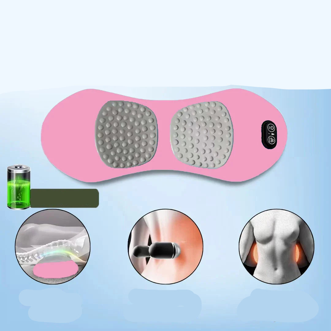 Masážní přístroj na záda 3 v 1 s teplem a vibracemi - ergonomická masáž hlubokých tkání pro záda a krk 1