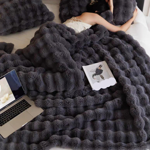 Měkká plyšová deka CozyFleece – Útulná deka pro vnitřní i venkovní použití 3