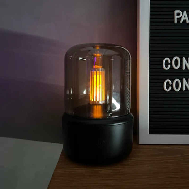 Moderní LED difuzér s plamenem a oleji 2
