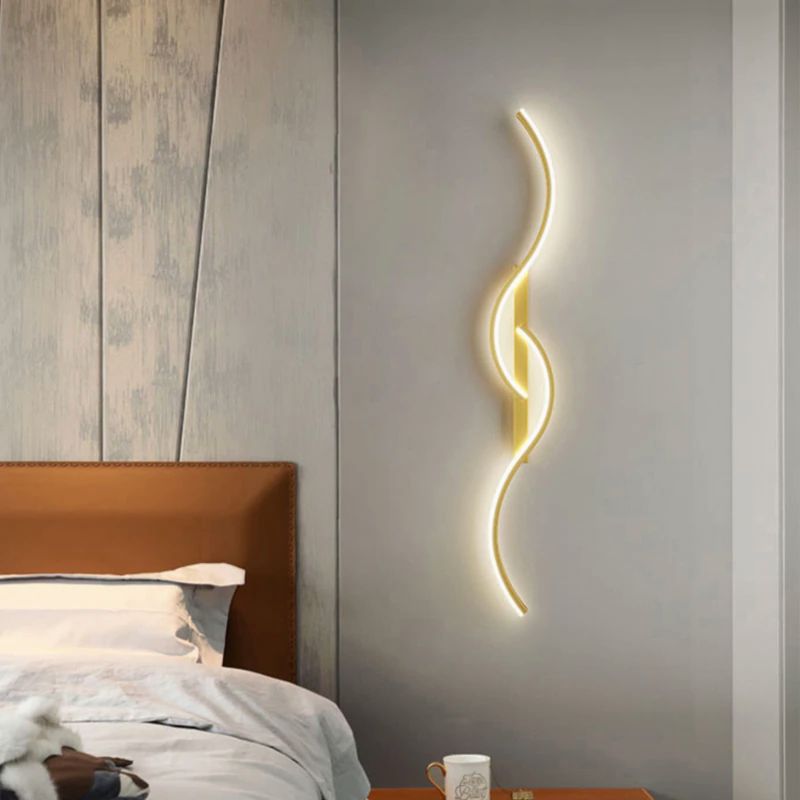 Moderní LED nástěnná lampa – umělecká kombinace forem 3