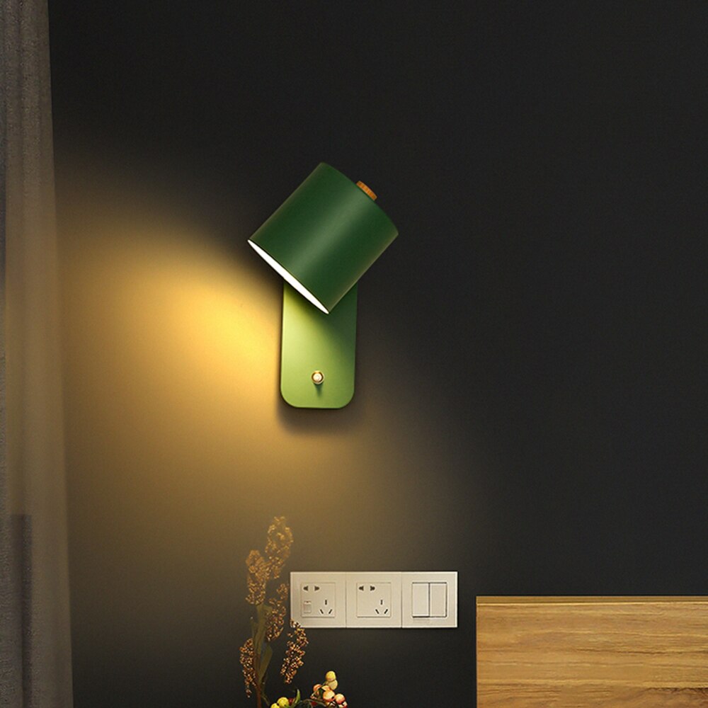 Moderní LED nástěnné svítidlo s vestavěným vypínačem – elegantní kovový design do interiéru 8