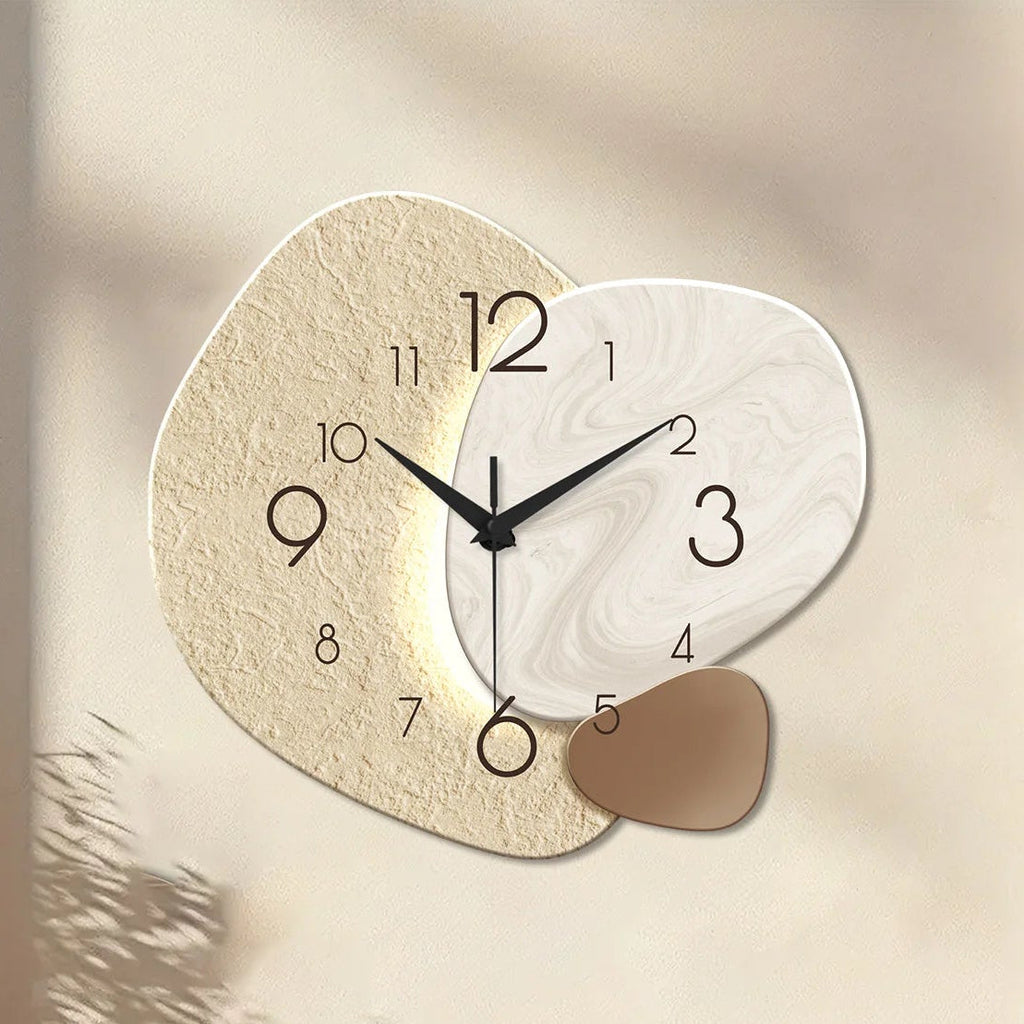 Moderní nástěnné hodiny s tichým quartz mechanismem, minimalistický design ideální do obývacího pokoje 0