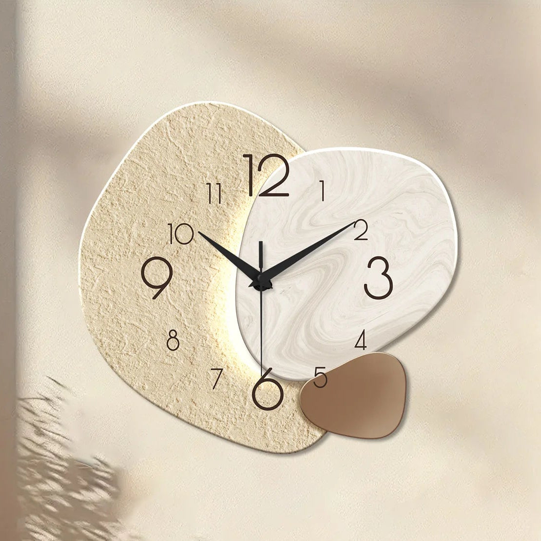 Moderní nástěnné hodiny s tichým quartz mechanismem, minimalistický design ideální do obývacího pokoje 0