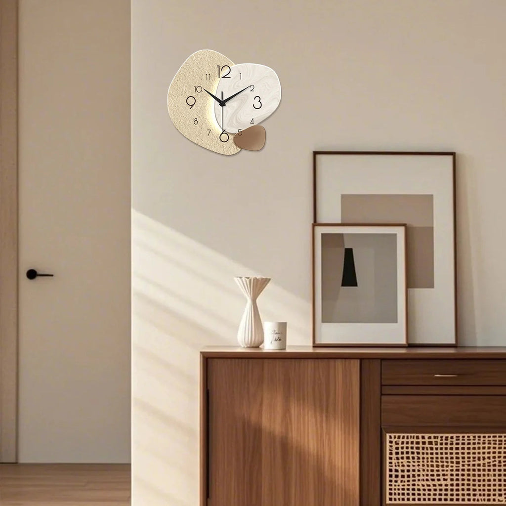 Moderní nástěnné hodiny s tichým quartz mechanismem, minimalistický design ideální do obývacího pokoje 2