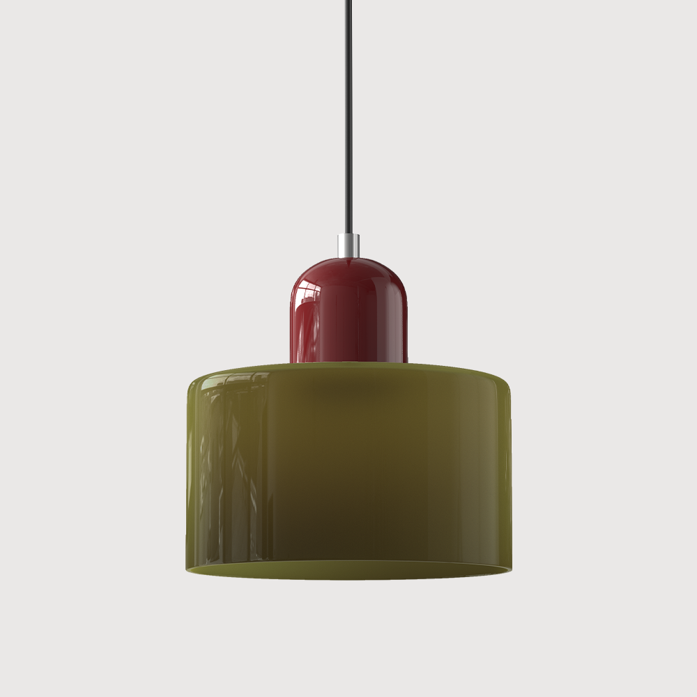 Moderní lampa s barevným sklem a geometrickým tvarem 10