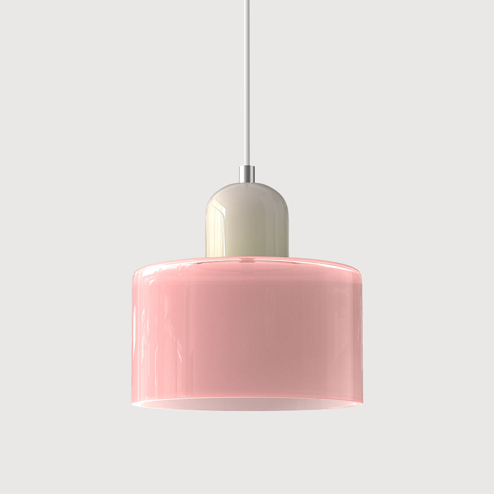 Moderní lampa s barevným sklem a geometrickým tvarem 15