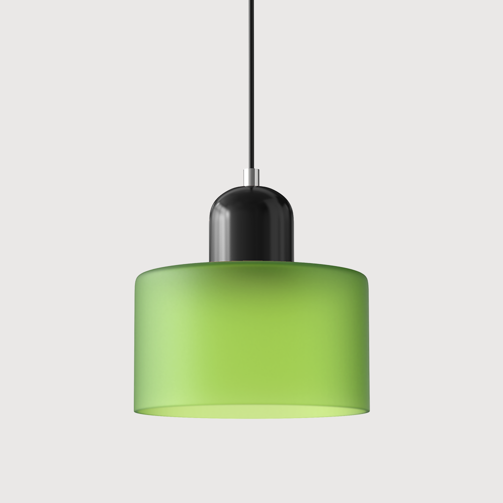 Moderní lampa s barevným sklem a geometrickým tvarem 16