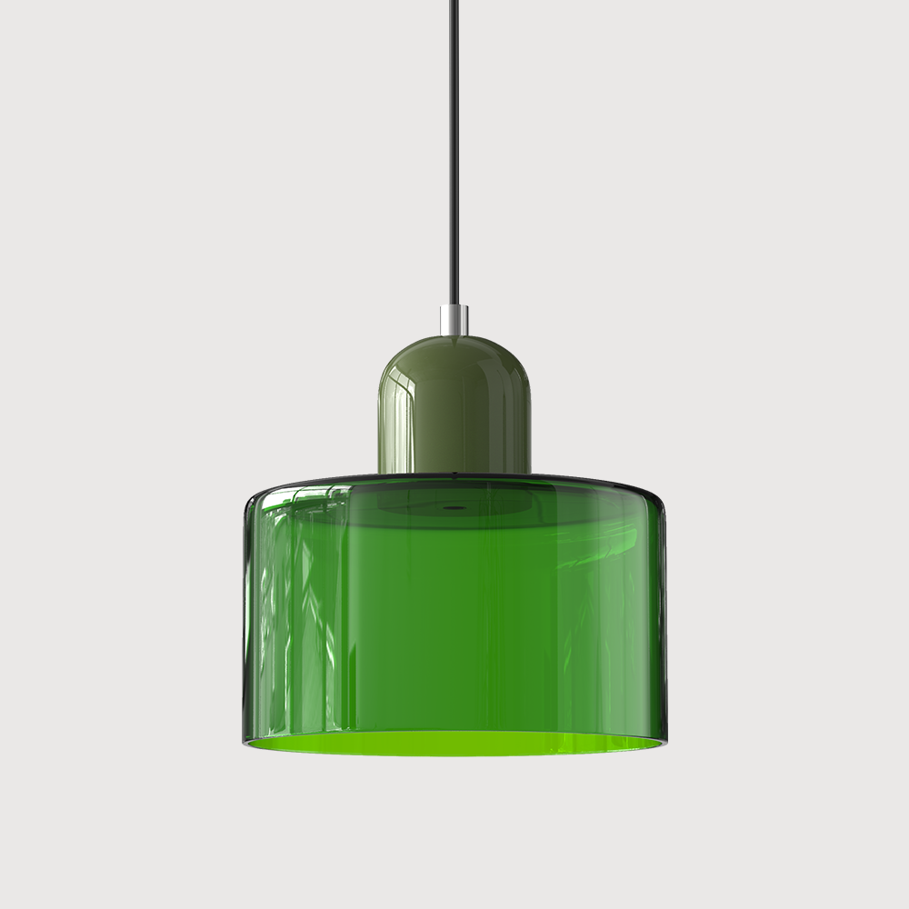 Moderní lampa s barevným sklem a geometrickým tvarem 18