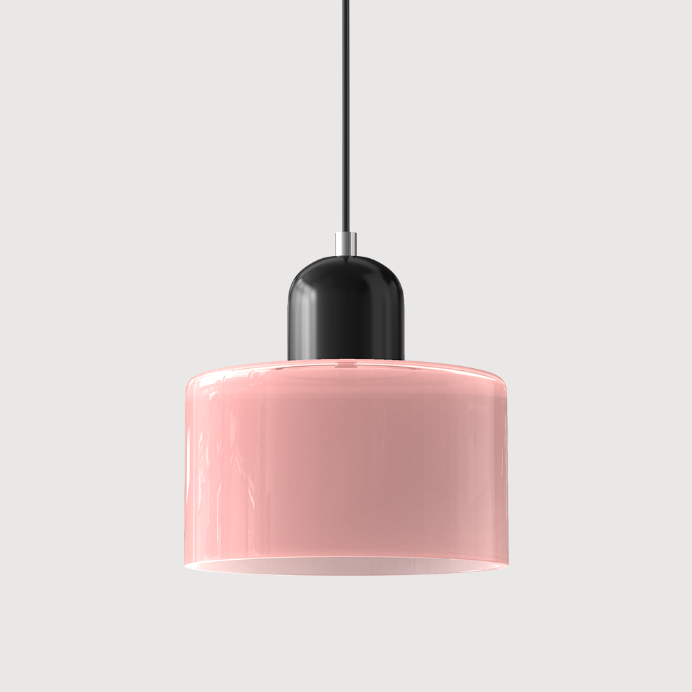 Moderní lampa s barevným sklem a geometrickým tvarem 19